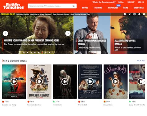 rotten tomatoes website.